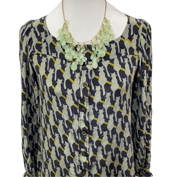 Paul & Joe Silk Cat Shift Dress - Picture 2 of 6